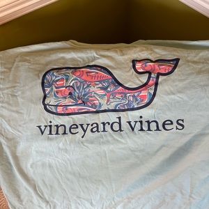 Light blue Vineyard vines short sleeved tee shirt